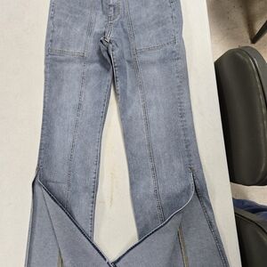 Chic Light Blue Flare Jeans